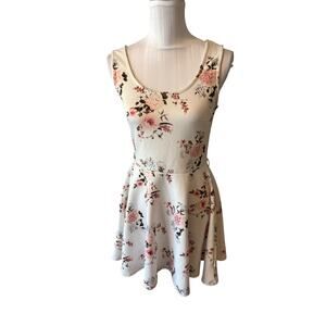 Colloseum Cream Floral Print Dress Size S No Belt